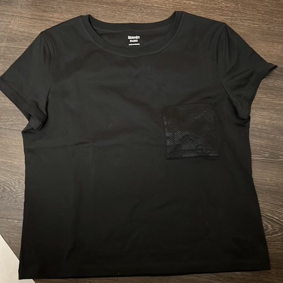 HERMES PARIS ブラック Tシャツ Sサイズ Embroidered pocket t-shirt | Hermès USA